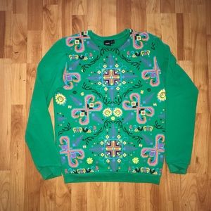 ASOS Green Aztec Print Womens Sweater